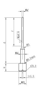 China ISO9001 Approved Carbide Straight Ejector Pins High Wear Resistance factory