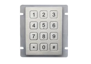 China Antibacterial Washable Metal Industrial Keypad 4x4 Atm Machine Keypad factory