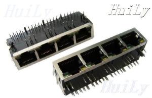 China RJ45+Transformer 1x4 10/100M +LED factory