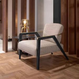 China Customised Star Hotel Single Stainless Steel Armchair With Fabric Option factory