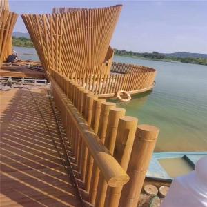 China Aluminum Metal Ceilings Aluminum Bamboo Poles Wall Claddings factory
