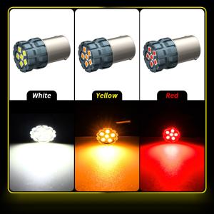 China 100% Canbus Bau15S Ba15S T25 1156 LED Bulb 900Lm 3030 Chips 6LED 12V Brake Turn Signal Lights 6W factory