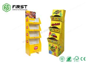 China CMYK Free Standing Cardboard Displays Foldable Corrugated Floor Display For Retail Store factory