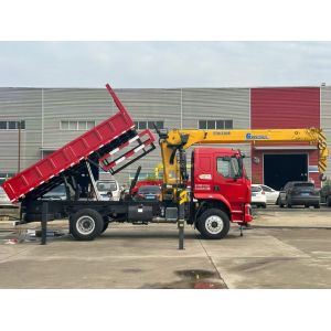 Factory DFAC DongFeng Dump Truck Mounted With Crane