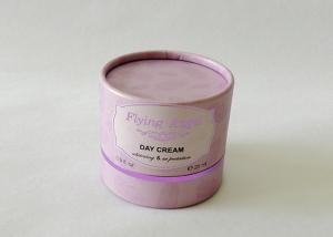 China OEM Embossing Paper Tube Packaging For Cosmetic / Skincare / Candle Packaging factory