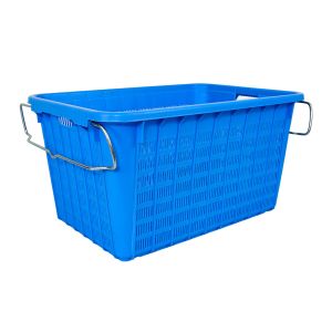 740x515x390mm PP Mesh Stackable Vented Plastic Moving Crate for Logistic Distribution