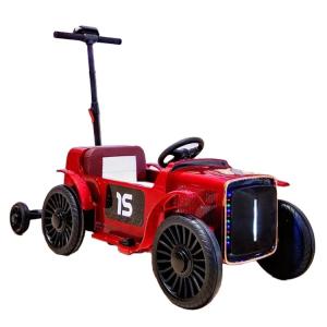 China Children's Electric Car with Trailer 12V Battery Power Ride On Car Tractor Direct factory