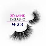 Cruelty Free 25MM Mink Lashes 3D Effect Black Color With Packaging Box