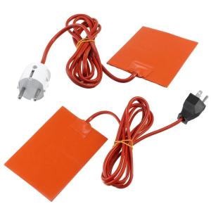 China Waterproof 12v Silicone Heating Pad 1.5mm 25deg Rubber Heating factory
