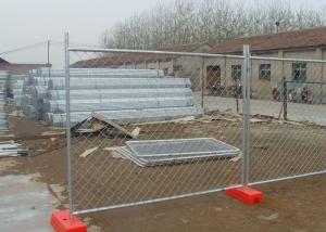 China Easily Assembled Portable Chain Link Fence With Low Carbon Steel Wire Material factory