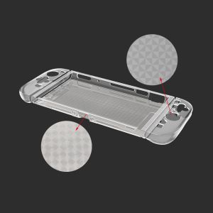 Diamond Pattern Design Split TPU Joy-Con Middle Frame Protective Case Kit for