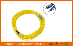China LC to FC Singlemode Simplex Fiber Optic Patch Cord , 20 Meters LSZH Fiber Patch Cable factory