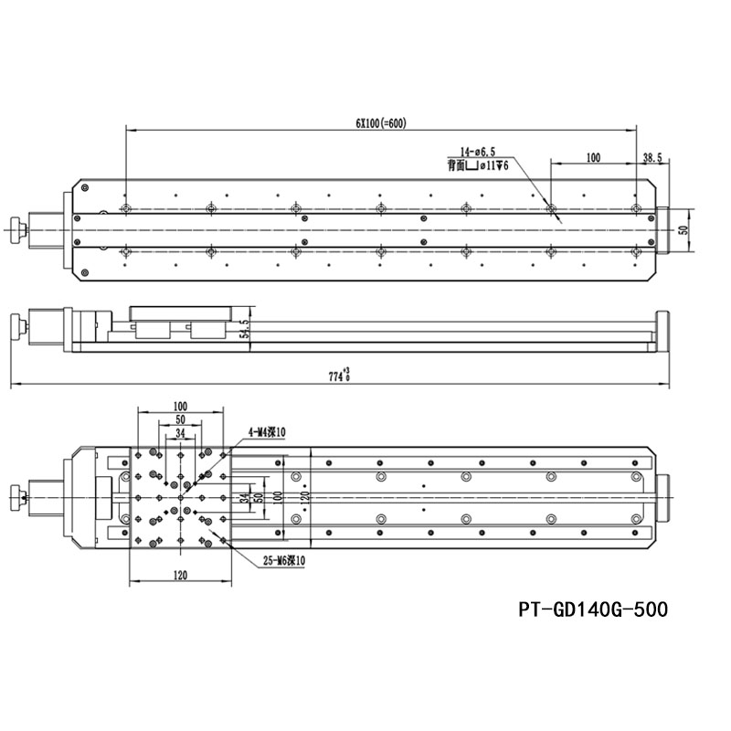 Three Axis Combined Motorized Rotary Stage Xyr Displacement