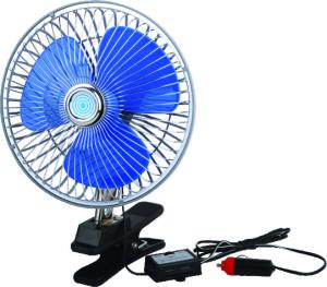 China 8 Inch 12V Portable Dashboard Car Cooling Fan Clip - On 2 - Speed Switch factory