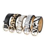 Leopard Zebra Pu Leather Belts 106cm Animal Print Belt Women