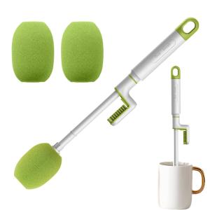 China L Shaped Cup Brush Cleaner 3 In 1 Long Handle Brush For Cleaning Cups Bottles Thermal Flasks factory