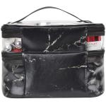 Zipper Closure Marble PU Makeup Organizer Travel Bag