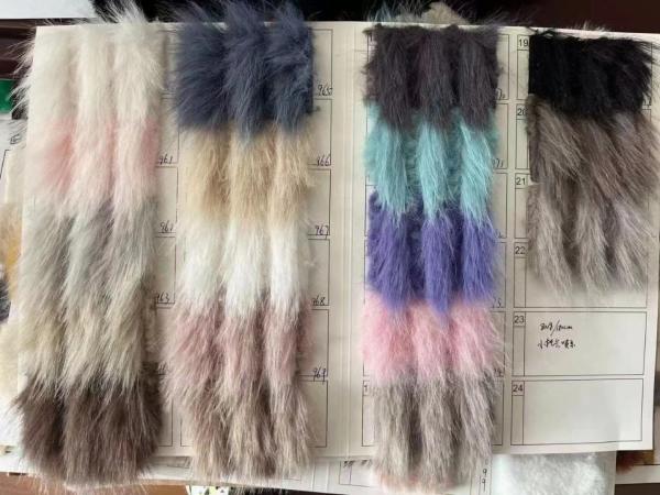 Luxury Faux Fur Static-free OEKO-TEX 100 Standard Quality 50/75D Spun yarn hand