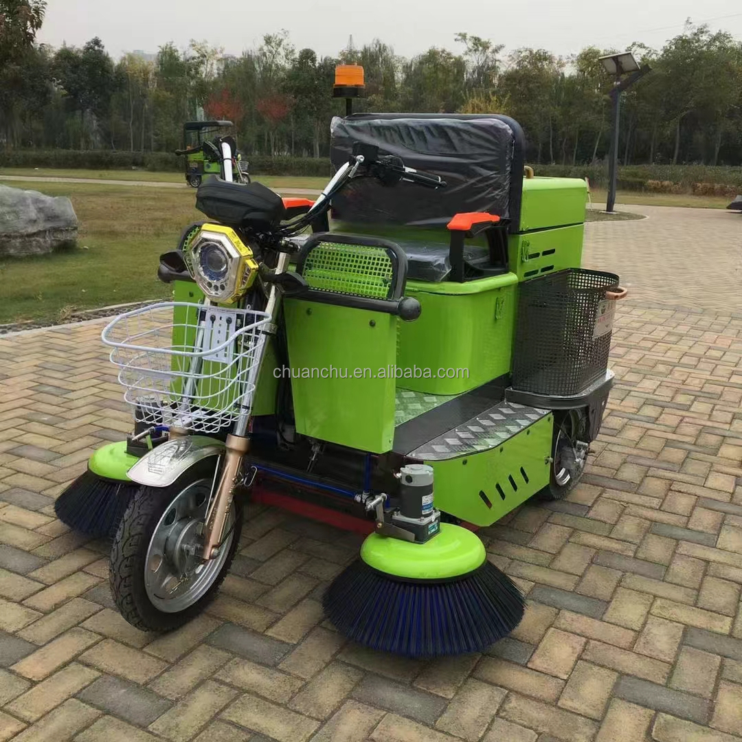 Pure Electric Chinese Commercial Small Sweeping Road Cleaning Machine Ride on Electric Sweeper