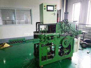 China Galvanized Steel Twist Head Butterfly Shape Wire Hanger Making Machine factory
