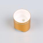 24/410 20mm Matte Gold Aluminum Bottle Caps With Silver Decoration Line