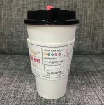 Disposable Eco Friendly Coffee Cup Sleeves for 12oz, 16oz cups