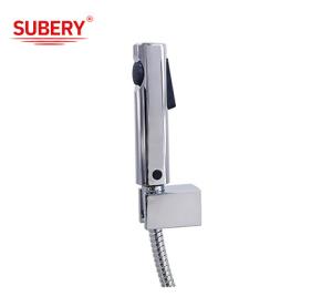 China Bathroom Toilet Bidet Shattaf Spray Set Brass PVC Hose 1.50m factory