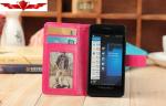 Genuine Sheepskin Leather Blackberry Z10 Wallet Leather Cases Multi Colors
