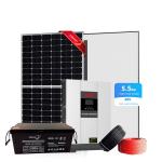 Outdoor 5KW Hybrid Solar Power System Photovoltaic Solar Carport Complete Kit