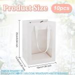 Bags With Window 10x7x5 Gift Bags For Mother'S Day Proposal Candy Gift, Festival