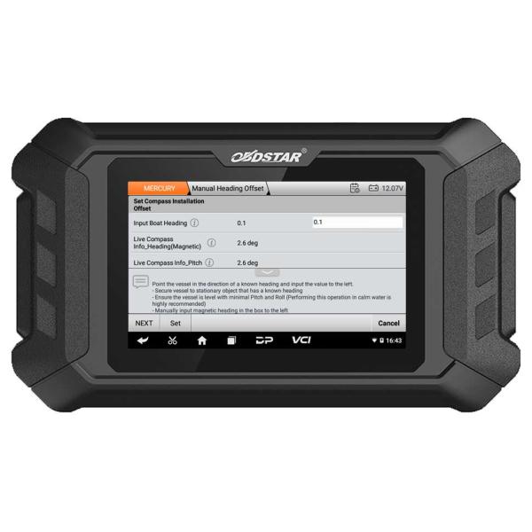 OBDSTAR iScan for MERCURY Marine Diagnostic Tablet with Special Functions Support G3/ DFI 2/ Optimax/ Seapro/ Verado/ 40HP-300HP