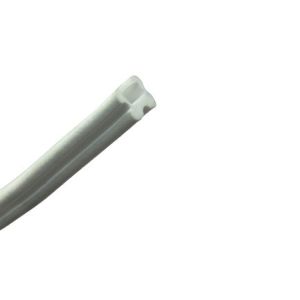 China Smooth Surface Silicone Rubber Foam Sponge Bumper Buffer Extrusion Profile Seal Strip on sale