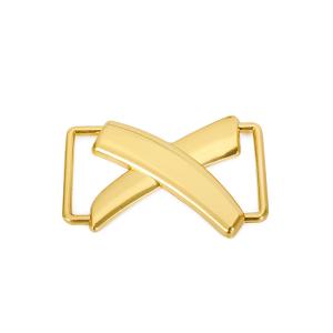 China Bright Gold Metal Cross Shape Handbag Lock For Purse Decoration factory