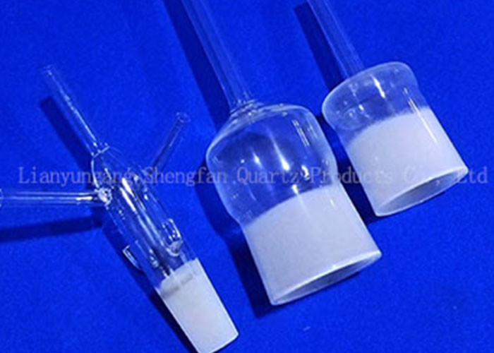 Customize Morse 6.5 Quartz Glass Test Tube With Ground Joints And Side Tube