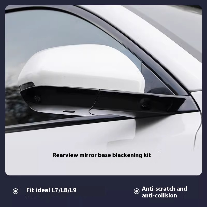 Custom Black Side Mirror Base Upgrade for Lixiang L9L8L7 SFP Paste Modification Improved Functionality