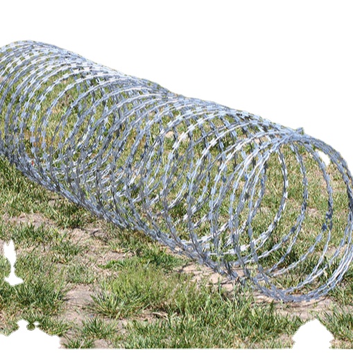 Promotional Top Quality Bto-22 450mm Galvanized Concertina Razor Barbed Wire Razor Barbed Wire Fence Product