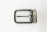 Clip Type Replacement Belt Buckle 3.5cm Width Gunmetal Brush Color