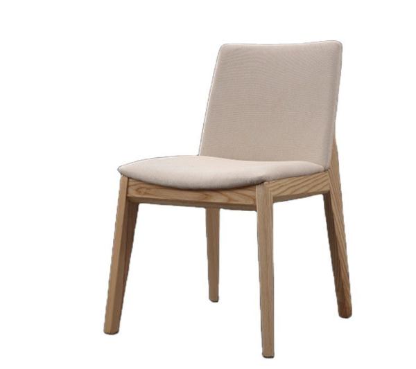 Dining Chair Wood Style Solid Wood Luxury Modern Design PU Leather Material