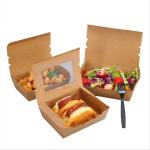 Hot Selling Custom Food Grade Packaging Box Flip Top Takeaway Fast Food Lunch