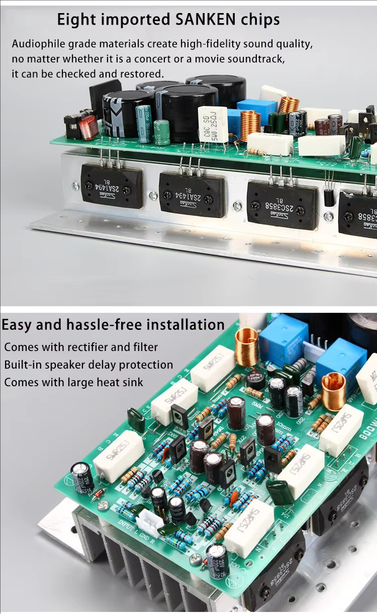 Simple Package 750W High Power Mono Linear Amplifier for Yamaha Sound Alignment CA and Other Audio Amplifiers
