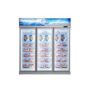 China 5 Adjustable Shelf R134 Vertical Display Freezer Commercial Upright Fridge on sale