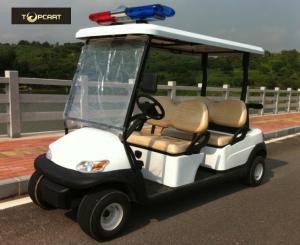 China Four Person Custom Electric Golf Carts Police Patrol Car With Curtis Controller factory