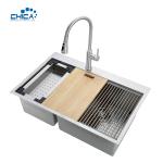 Handmade Kitchen Sink Stainless Steel Kitchen Sink Double Bowl Kitchen Sink