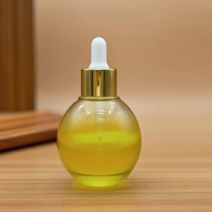 Custom Gradient 30ml Glass Serum Bottle for Skincare with Face Moisture Dropper