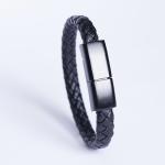 PU Leather Mini Size SH20 2.4A 1meters Bracelet Charging Cables