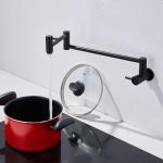 Solid Stainless Steel 304/316 Material Deck Mounted Nano Black Double Handle