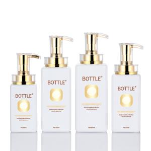 China 800ml Plastic Lotion Pump Bottle Square Shampoo Hair And Conditioner factory