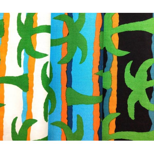 China Custom Printing 40s 133*72 100% Cotton Coconut Tree Printed Poplin Fabric Cloth for Garment and Home Textile Cotton Fabric Roll factory