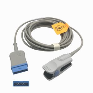 Reusable GE Ohmeda TS F4 GE 11 pin Adult Spo2 Sensor diameter 4.0mm