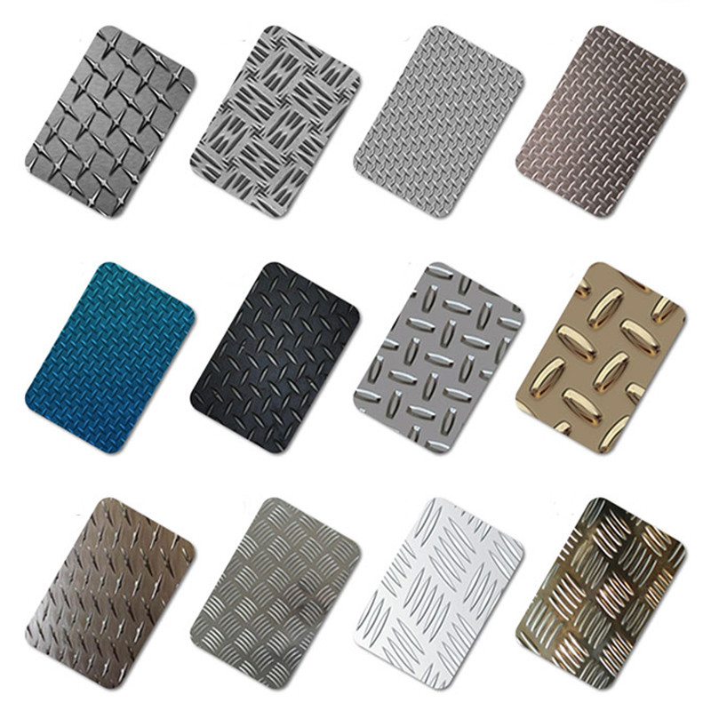 ASME 201 304 4x8 Checkered Embossed Stainless Steel Sheet Water Ripple
